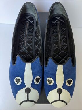 Marc Jacobs Blue and White Flats
